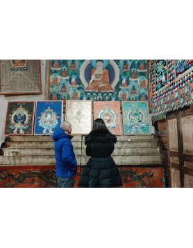 愿满金光耀十方  唐卡108幅，圣寺108日，无量加持，圆满启运