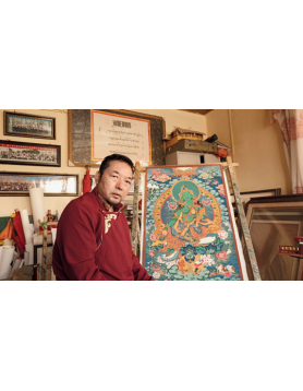 勉唐派传人次仁巴珠：以笔护古寺，以艺传信仰
